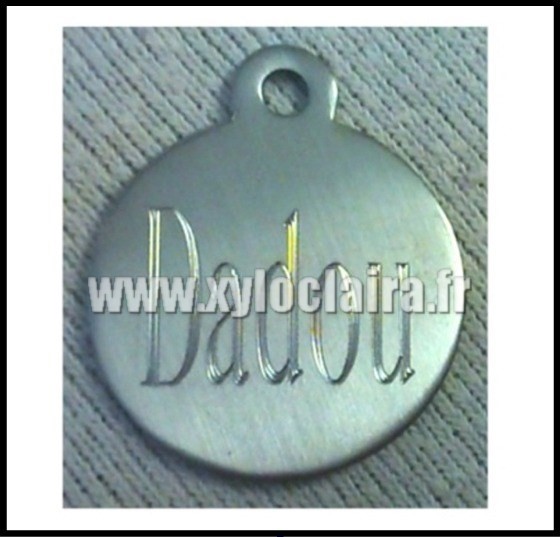 Médailles d'Animaux acier inox dadou