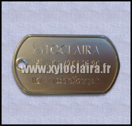 Médailles d'Animaux acier inoxidable xyloclaira