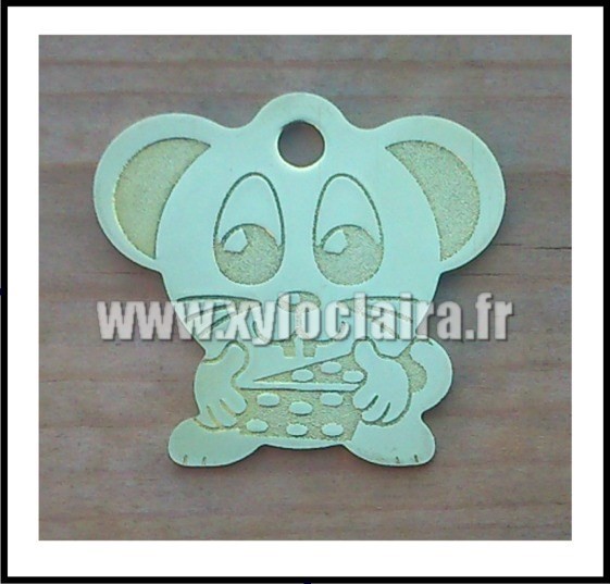 Médailles d'Animaux laiton sourie