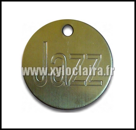 Médailles d'Animaux ronde en laiton jazz