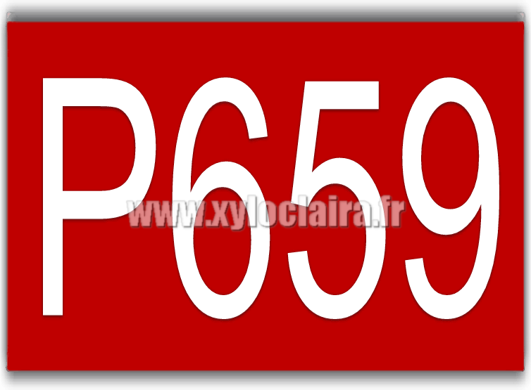 Plaque abs - gravoply - rouge gravure blanc - P numéro