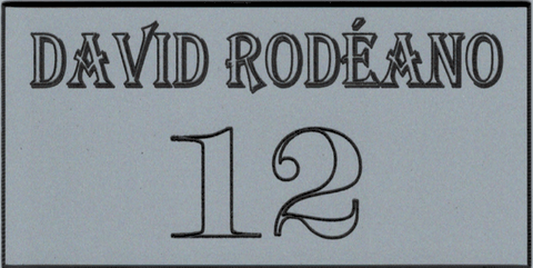 Réf : 17930 Gravoglas 2 plex brillant - 100x50mm - N°12 - 2lignes