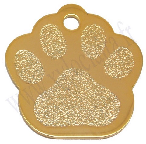 Empreinte doré médaille d'animaux qualité bijouterie