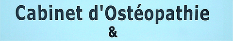 Réf : 21919 Gravoply 2 - 320x60mm - 1 ligne - Cabinet-d'ostéopathie