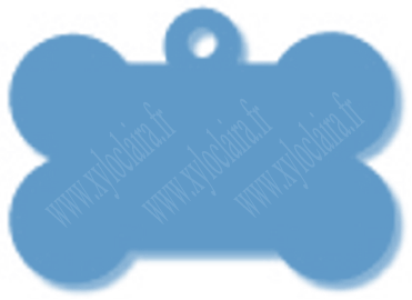 Os alu anodisé bleu clair