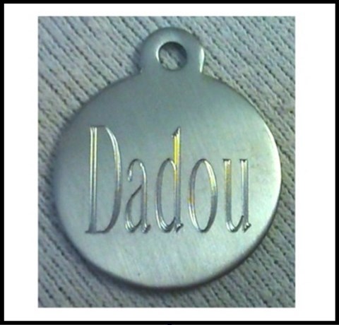 Médailles d'Animaux acier inox dadou