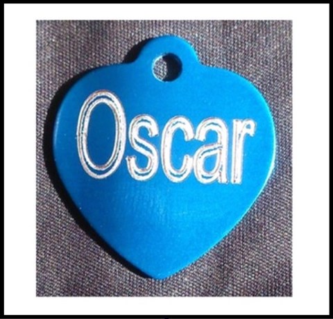 Médailles d'Animaux alu anodisé coeur oscar