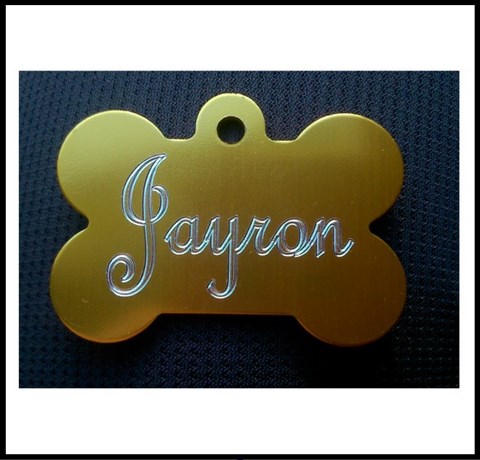 Médailles d'Animaux os alu jayron doré