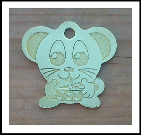 Médailles d'Animaux laiton sourie