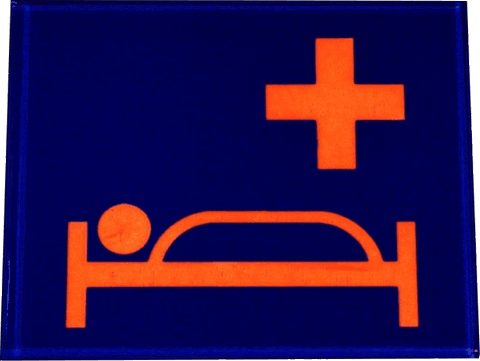 Plaque en plexi - picto - logo