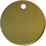 Ronde Laiton diamètre 31mm avec trou int