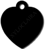 Coeur alu anodisé noir