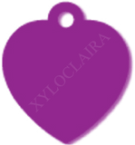 Coeur alu anodisé fushia