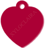 Coeur alu anodisé rouge