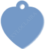 Coeur alu anodisé bleu clair