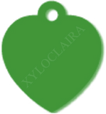 Coeur alu anodisé vert