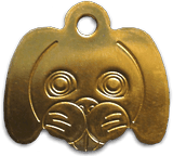 tete de chien laiton 32x35mm réf:N°29mefan001